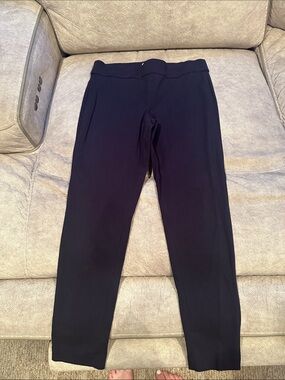 Ellen Tracy Navy Pull-On Stretch Pants